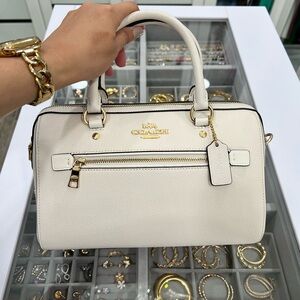 Coach Rowan Satchel in Chalk Color